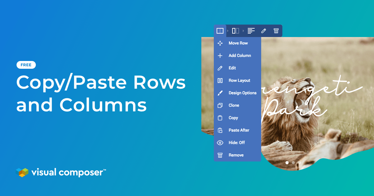 Copy/Paste rows and columns across your WordPress site