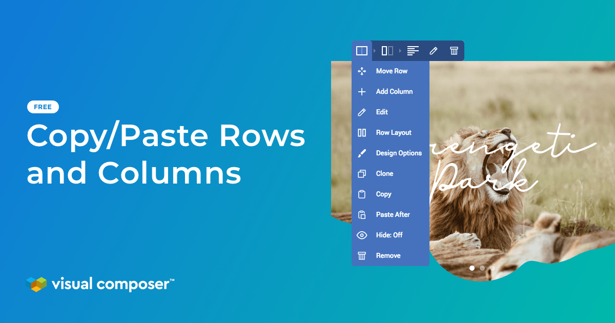 Copy Paste Rows And Columns Visual Composer Website Builder