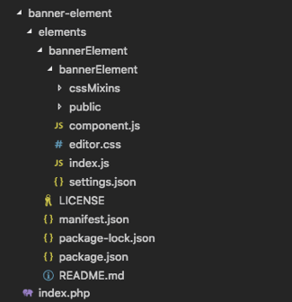 Custom element folder structure