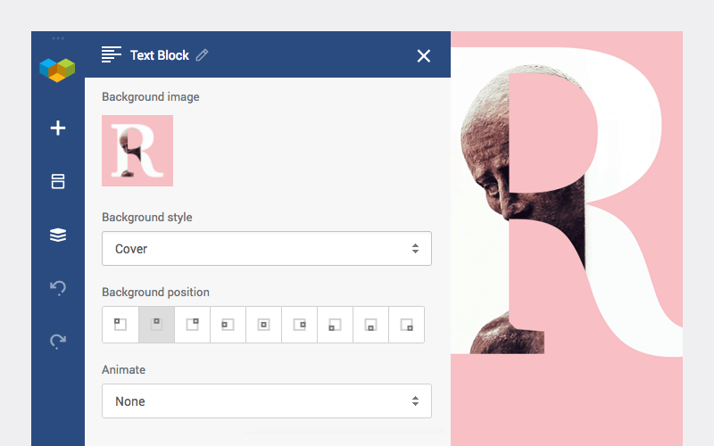 Adjust background image position with Visual Composer Design Options