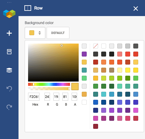 Visual Composer color picker for WordPress