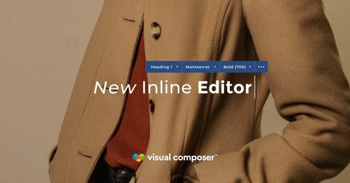 Visual Composer new inline editor for WordPress with Google Fonts