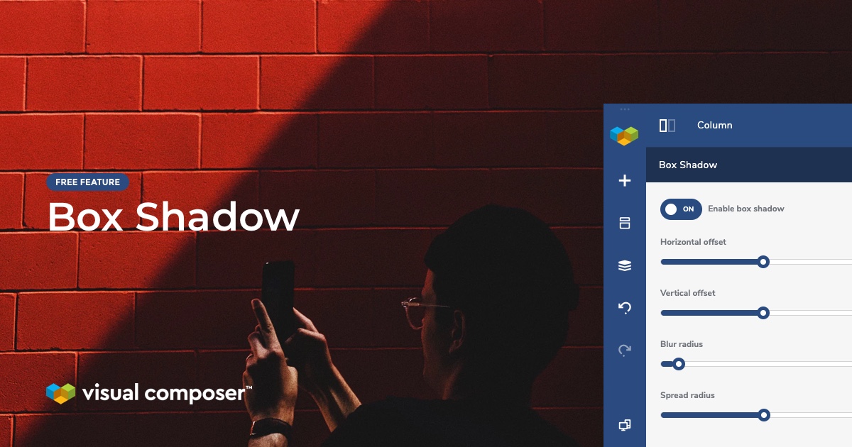 Box Shadow option in Visual Composer Website Builder for WordPress
