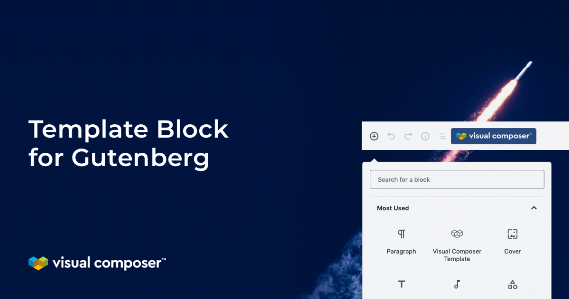 Visual Composer template block for Gutenberg editor