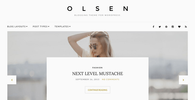 Olsen WordPress theme