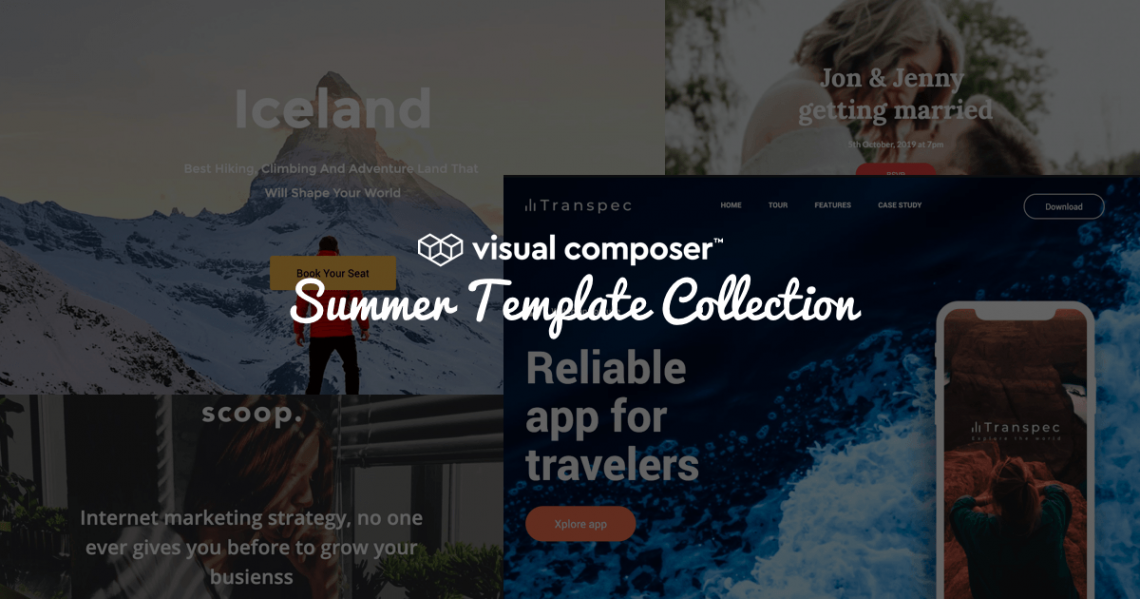 The best Visual Composer templates to download this summer