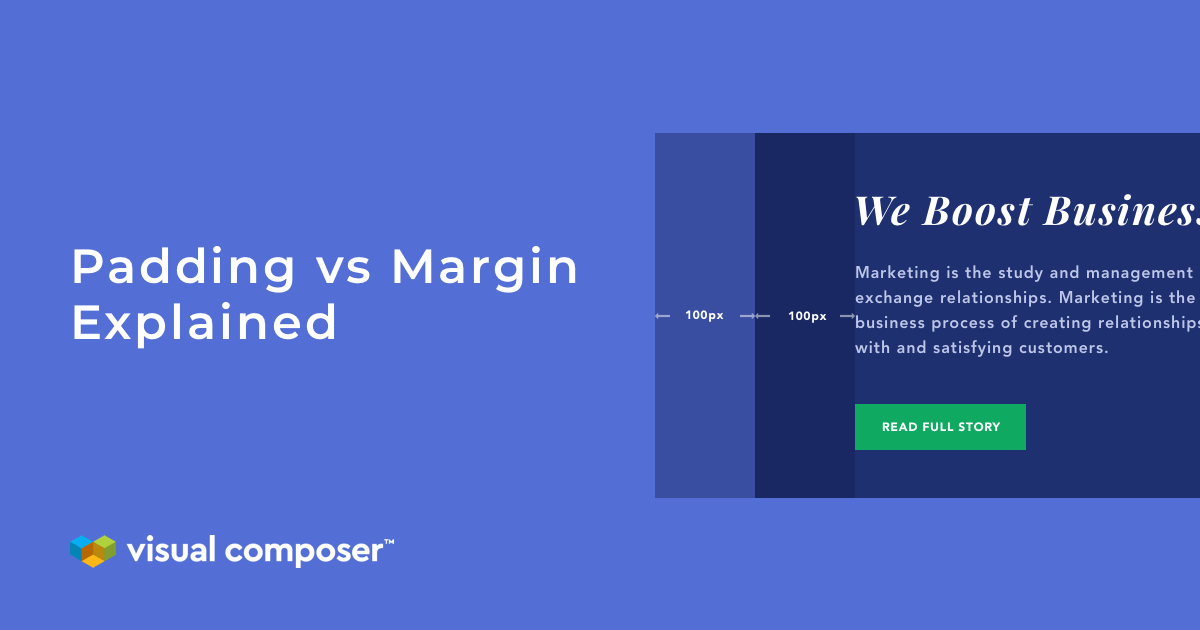 Margin vs Padding. Margin is an element's personal space —…