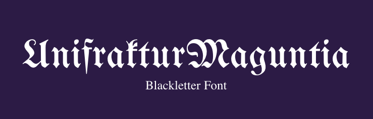 blackletter typeface