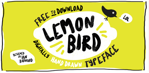 Lemon bird font