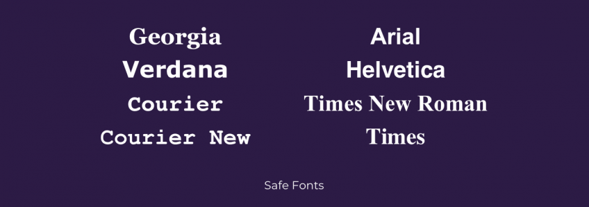 safe fonts for mac