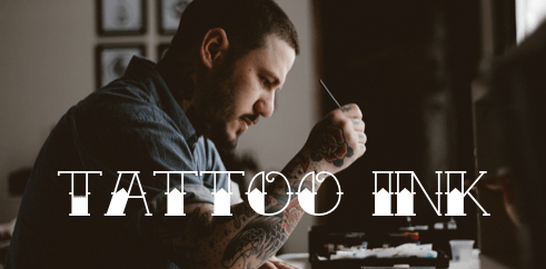 Tattoo ink font