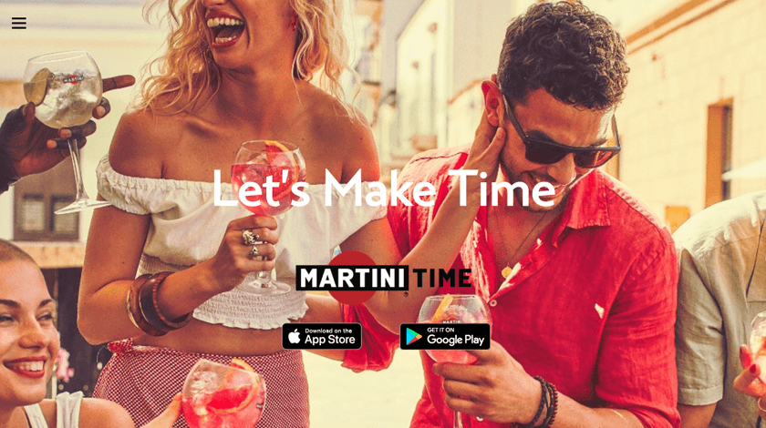 Martini Time webdesign example