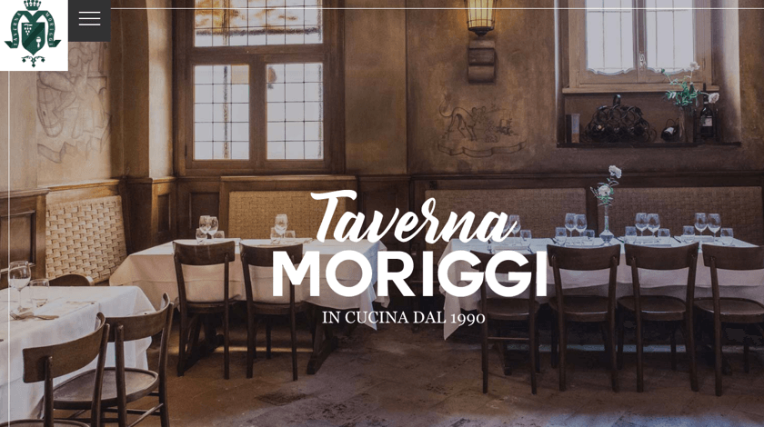 Taverna Moriggi webdesign example