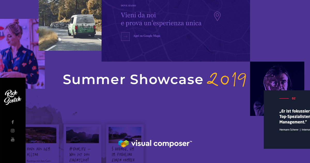 Visual Composer Summer Showcase 2019