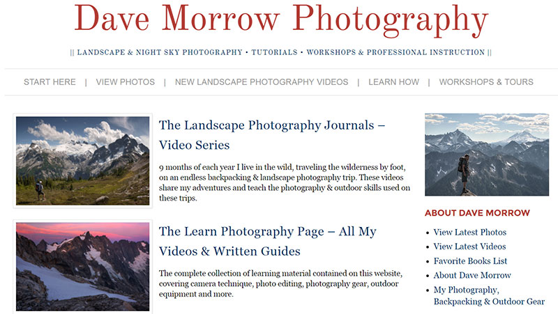 Dave Morrow Photography Photography Blog