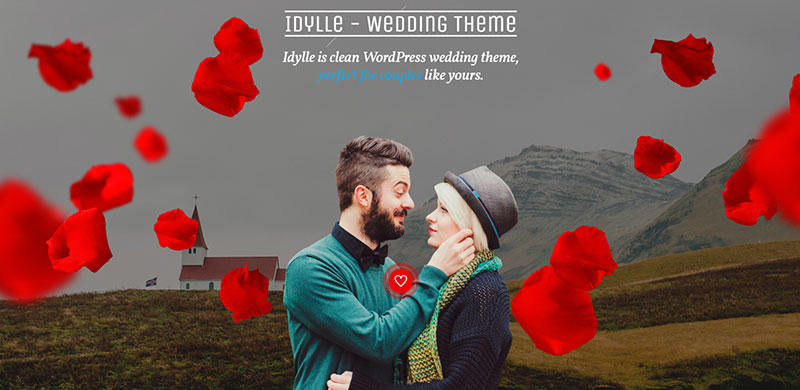 Maintain the Theme Wedding Website Example