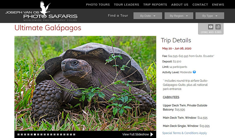 Photosafaris’ Ultimate Galápagos Photography workshop