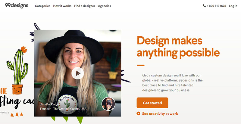 99 Designs how to get web design clients