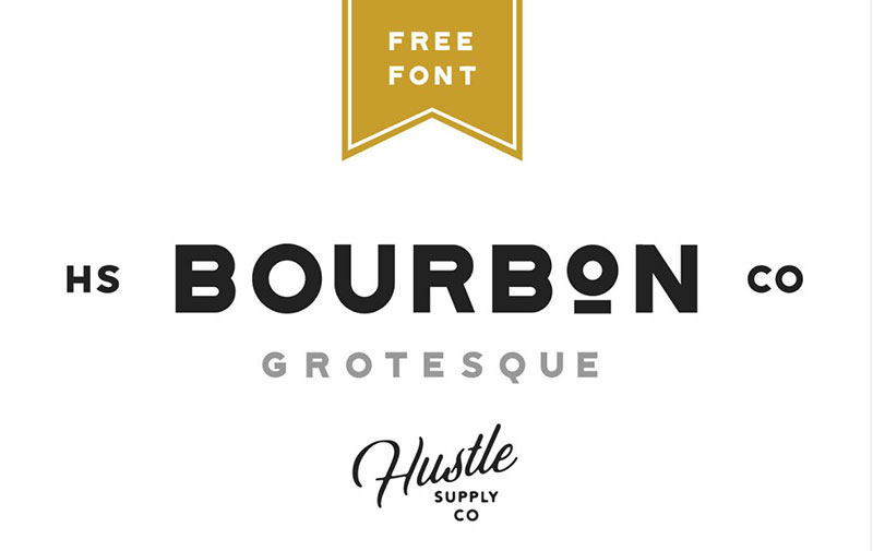 Bourbon Grotesque Free Fonts for Commercial Use