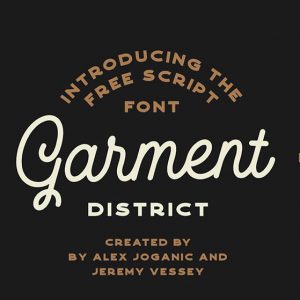 Garment District Free Fonts for Commercial Use