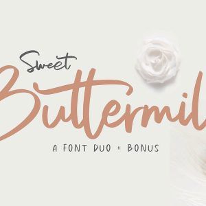 Sweet Buttermilk Free Fonts for Commercial Use