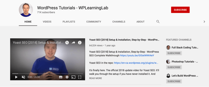 wp learning lab WordPress Tutorials