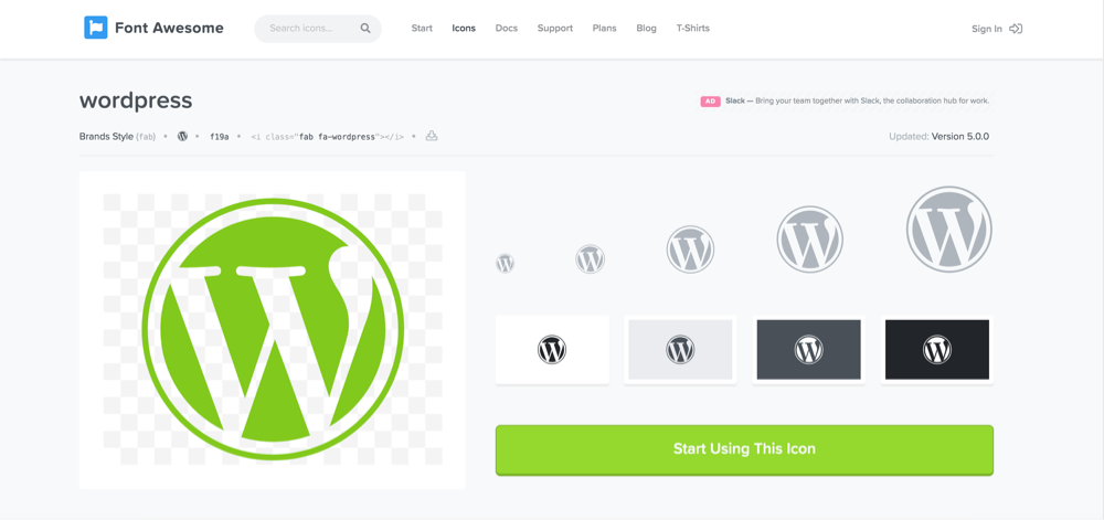 wordpress icon transparent