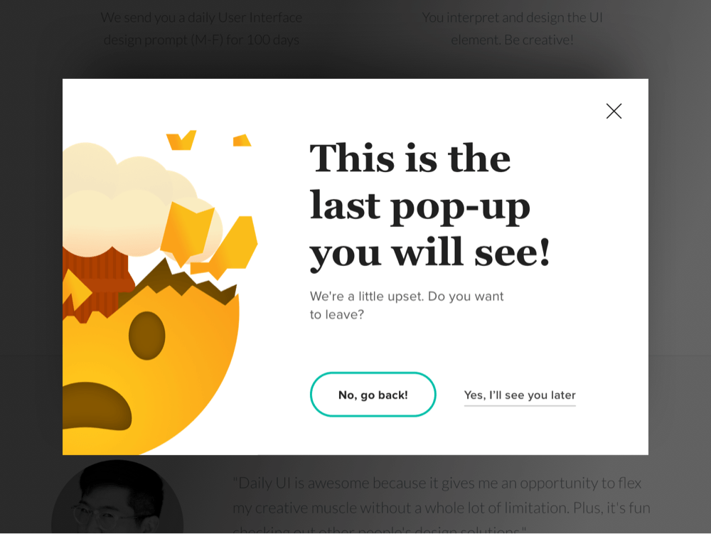 Popup last