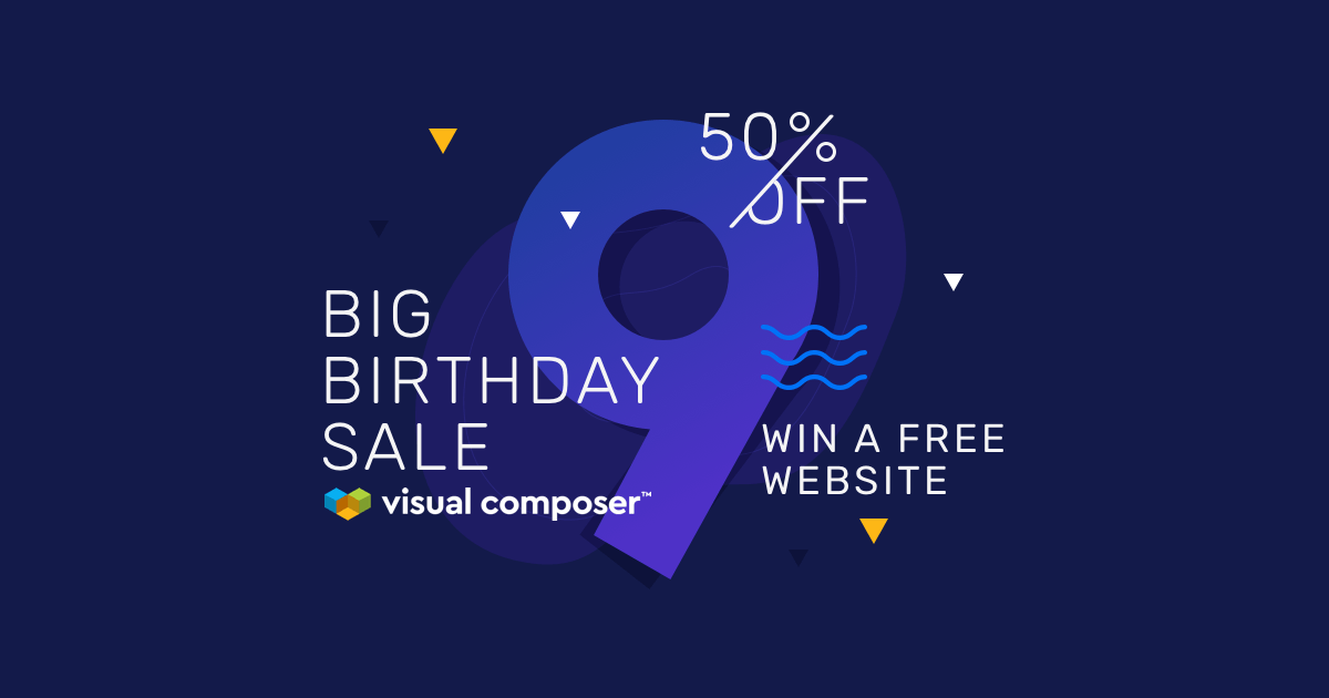 Visual Composer Birthday Sale