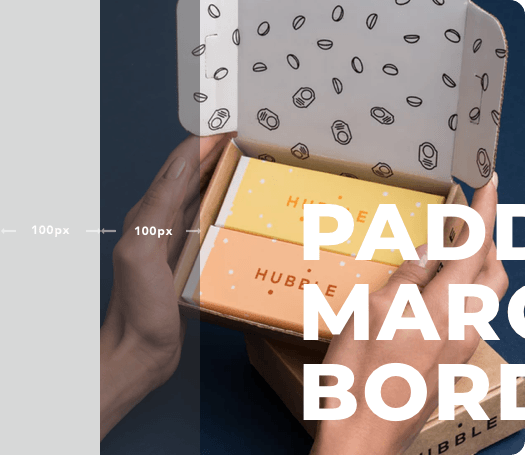 Margin and Padding Margin, padding, border, and radius controls of Visual Composer