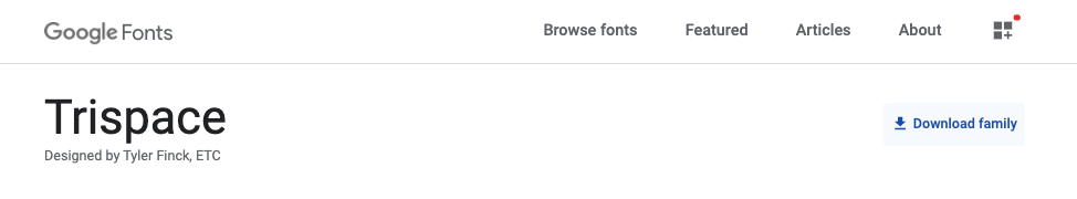 Google Fonts Library