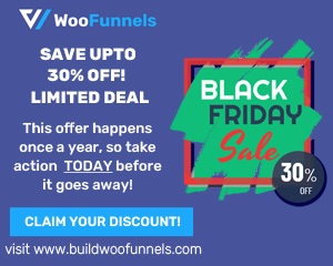 BuildWooFunnels Black Friday discount