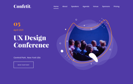 Tech & Design Conference Template Tech & Design Conference Template Set - CONFETIT