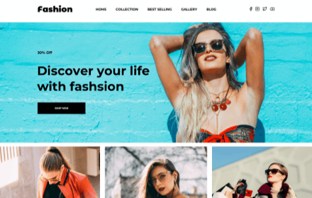 Clothing Store Template Clothing Store Template Set - FASHION
