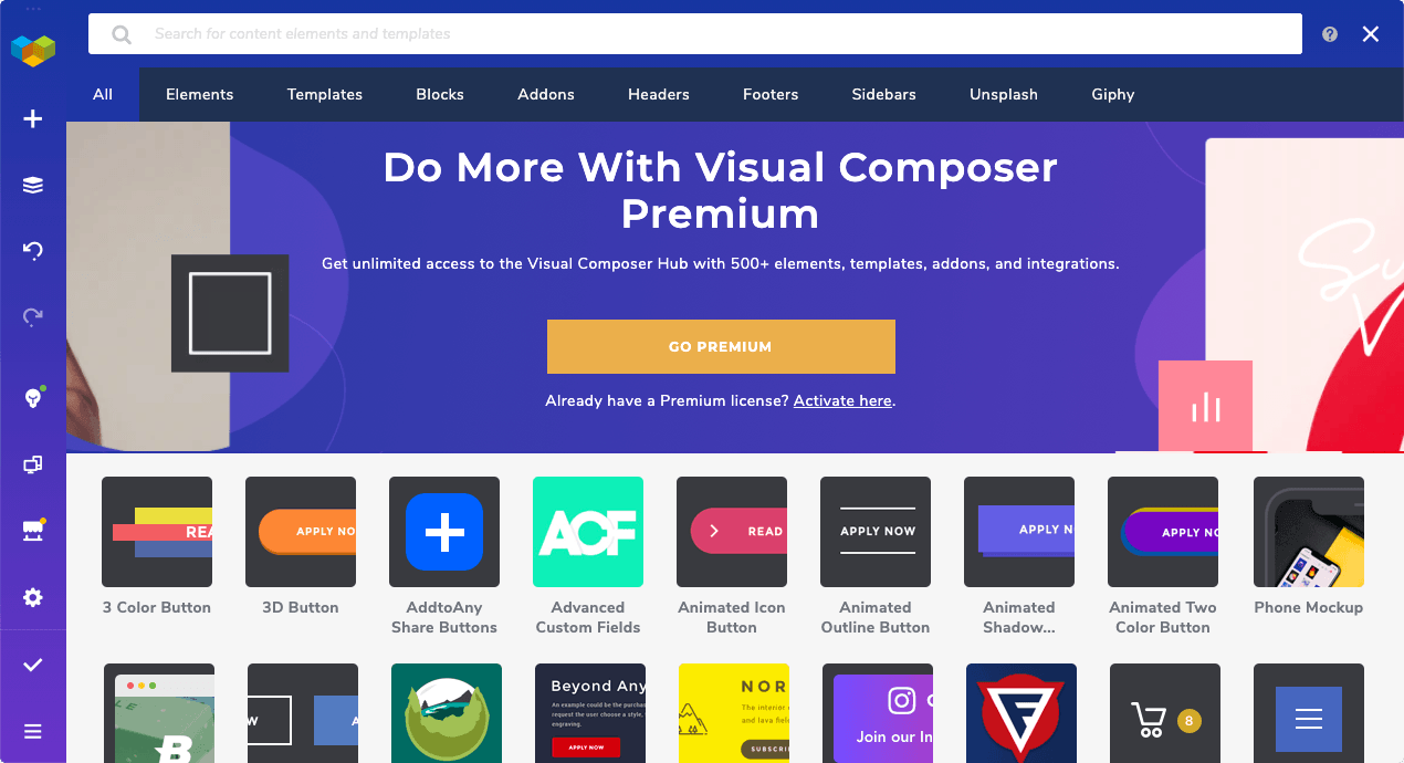 visual composer plugins