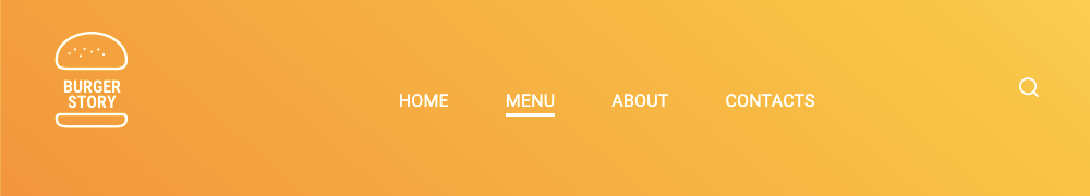 Header with logo from the Visual Composer Header template
