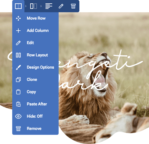 Visual Composer Design Options Visual Composer Design Options to add background effects, parallax, and shape dividers