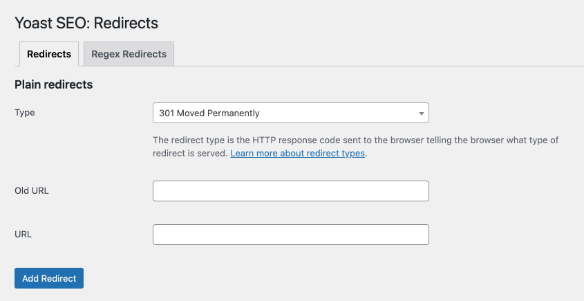 Yoast Redirects