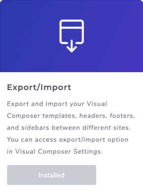 Export/Import Addon in the Visual Composer Hub for duplicating templates