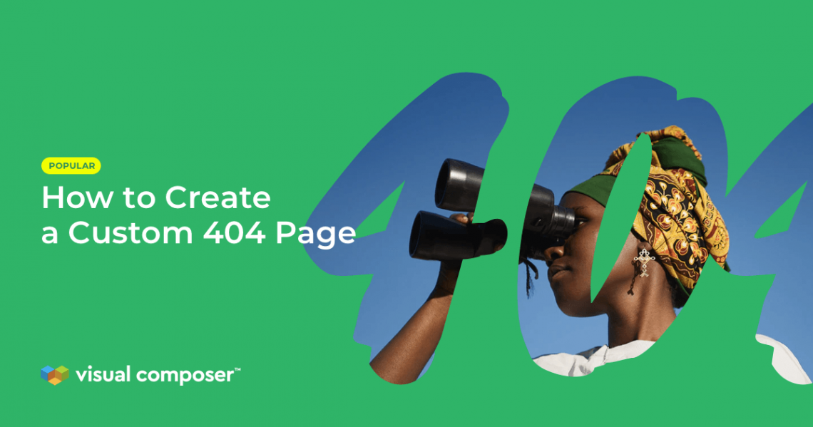 How to create a custom 404 page in WordPress by Visual Composer