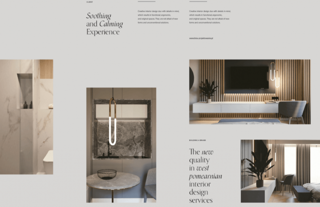 interior design portfolio layout examples