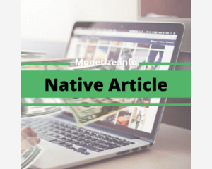 Monetize Native Article Black Friday Deal