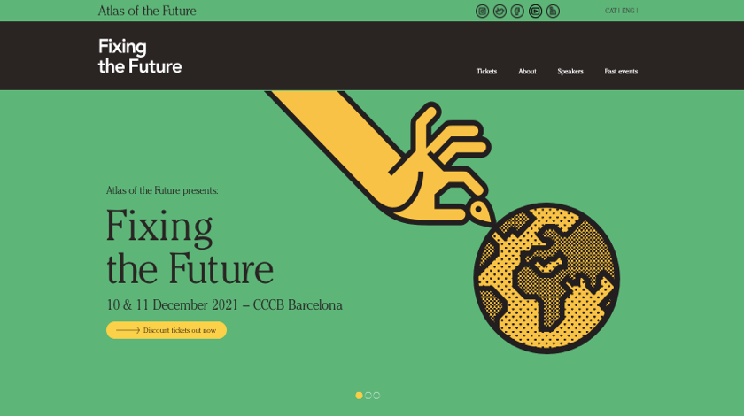 Atlas of the Future website Atlas of the Future website example