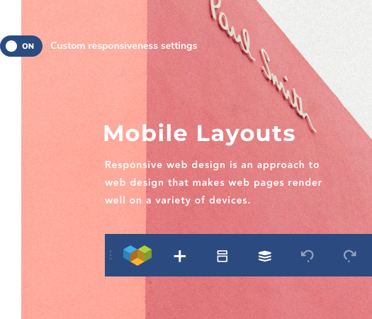 Custom Responsiveness Adjust responsiveness with custom responsive controls of Visual Composer