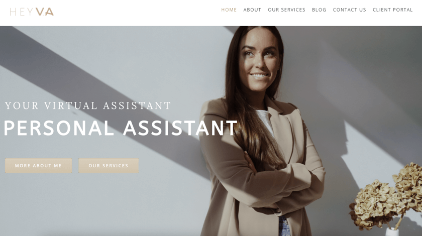 Hey V.A website Hey V.A website example