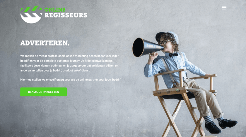 Online Regisseurs website