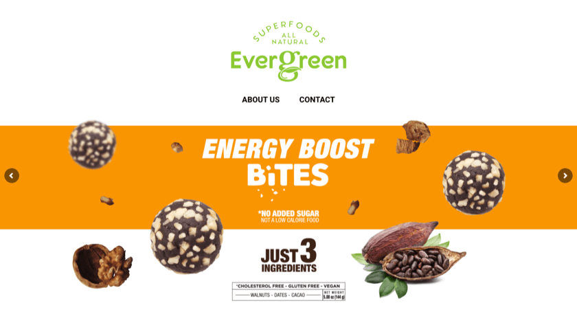 EverGreen website EverGreen website