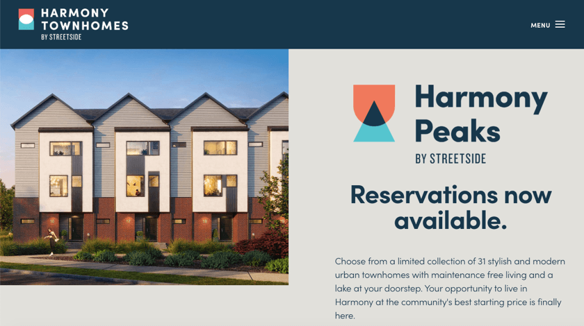 harmony-townhomes-townhomes-website-example Harmony Townhomes website