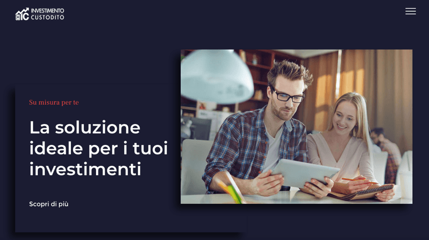 Investimento Custodito Website Investimento Custodito website created with Visual Composer