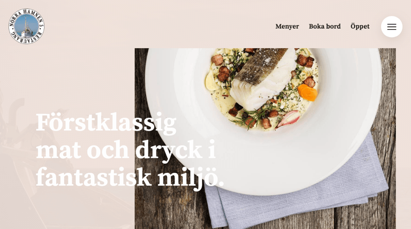 Norra Hamnens 5 Restaurant Website Norra Hamnens 5 Restaurant website made with the Visual Composer for WordPress